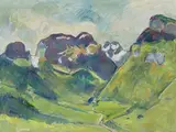 Sommer bei Schwende by Carl Walter Liner, oil on canvas, sold Dec 2020