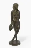 Stehender Frauenakt by Rolf Brem, bronze, sold Dec 2020