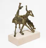 Pferdepaar mit Akrobatin by Arnold D'Altri, bronze, sold Dec 2020