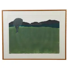 Untitled by Richard Kemble, 1974, Woodcut, sold Oct 2026