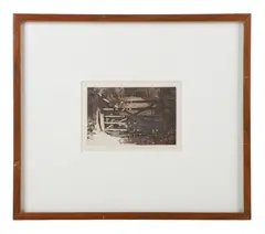 Untitled by Norman Stevens, Etching, sold Oct 2026