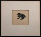 Untitled by Mabel McKibben Farmer, woodcut, sold Nov 2022