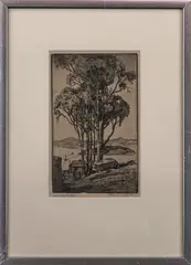 Untitled by William Hancock Wilke, etching, sold Nov 2022