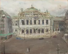 Paris Opera by Ayako Kobayashi, 1977, oil on canvas, sold Nov 2022