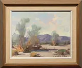 Smoke Trees by Wilton McCoy, 1966, oil on artist board, sold Nov 2022
