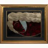 Woman's Profile by Fred Stepanian, serigraph, sold Nov 2022