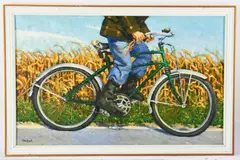 summer ride by Ken Stark, oil on canvas, sold Jan 2026