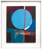 Abstract Composition by Elliot Budd Hopkins, 1967, Oil on Board, sold Aug 2024