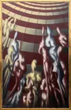 Les Horizons by Raymond Georgein, 1957, Oil on Canvas, sold Aug 2024