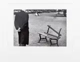 Broken Bench by André Kertész, 1962, Gelatin Silver Print, sold Oct 2024