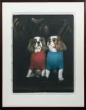 Spaniels by William Wegman, 2005, Chromogenic Print, sold Oct 2024