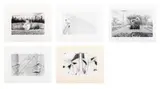Five Architectural and Landscape Compositions by Burk Uzzle, Gelatin Silver Prints, sold Oct 2024