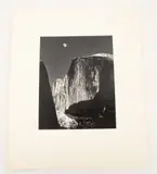 Moon and Half Dome by Ansel Adams, 1960, Gelatin Silver Print, sold Oct 2024