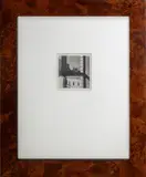 Buildings Through Window by Ralston Crawford, circa 1950, Gelatin Silver Print, sold Oct 2024
