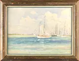 Untitled by Elmer Joseph Read, watercolor and gouache, sold Jul 2025
