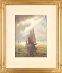 Untitled by Harrison Bird Brown, oil on paper board, sold Jul 2025