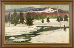 Untitled by Aldro Thompson Hibbard, oil on canvas board, sold Sep 2025