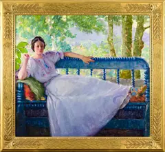 Untitled by An exceptional Henry MacGinnis, oil on canvas, sold Sep 2025