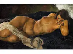Untitled by Arthur Brusenbauch, oil on canvas, offered Apr 2020