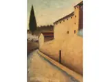 Untitled by Ottone Rosai, oil on board, offered Sep 2022