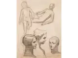 Untitled by Mario Tozzi, charcoal, sold Sep 2025