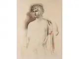 Untitled by Carlo Maria Mariani, pastel, sold Apr 2018
