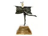 Tänzerin als Schmetterling by L. Maupertuis, bronze, sold Sep 2017