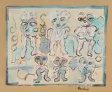 Fratzenwesen by Hans Krüsi, mixed media, sold Dec 2020
