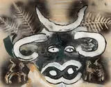 Kuh Rosa by Hans Krüsi, mixed media, sold Dec 2020