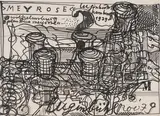 Meyrose by Bernhard Luginbühl, 1979, ink, sold Dec 2020