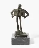 Businessman by Kurt Laurenz Metzler, 1993, bronze, sold Dec 2020
