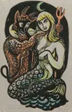 Ich weiss nicht was soll das bedeuten by Lill Tschudi, woodcut, offered Dec 2020