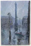 Place Vendome, Paris by Paul Séchaud, oil on canvas, sold Dec 2020