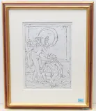 Liebespaar by Emile Chambon, 1990, ink, offered Dec 2020