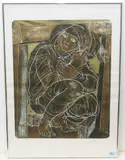 Pythia by Hans Erni, 1982, color lithograph, sold Dec 2020