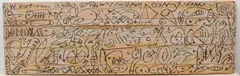 Ohne Titel by Werner Hartmann, 1986, ink, sold Dec 2020
