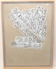 Ohne Titel by Werner Hartmann, 1991, mixed media, sold Dec 2020
