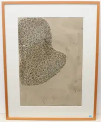 Ohne Titel by Werner Hartmann, 1991, ink, sold Dec 2020