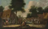 Bauernfest by Thomas van Apshoven, oil on canvas, sold Sep 2020