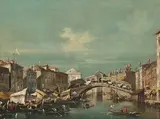 Nachfolger Rialtobrücke by Francesco Guardi, oil, sold Sep 2020