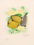 Aus: "Lettera Amorosa", Blatt 2 by Georges Braque, 1963, color lithograph, offered Sep 2020