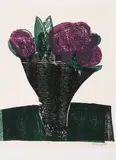 Zeichen des Herbstes by HAP Grieshaber, 1971, color woodcut, offered Sep 2020