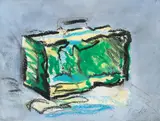Koffer by Dieter Finke, mixed media, sold Sep 2020