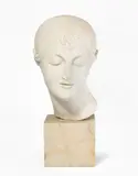 Frauenkopf by Elie Nadelman, marble, sold Sep 2020