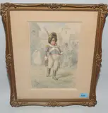 Österreichischer Grenadier by Alois Greil, watercolor, sold Sep 2020