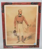 Englischer Militär (Sir John Moore?) in der Uniform eines General-Leutnants, vor weiter Landschaft by Andrew Robertson, watercolor, offered Sep 2020