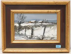Petite neige by Georges Laporte, 1980, oil on canvas, sold Sep 2020