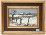 Petite neige by Georges Laporte, 1980, oil on canvas, sold Sep 2020