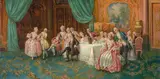 Menuet by Stephan Sedlacek, oil on canvas, sold Sep 2020