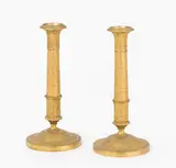 Frankreich, Empire-Stil, 19.Jh by 1 Paar Kerzenstöcke, bronze, sold Sep 2020